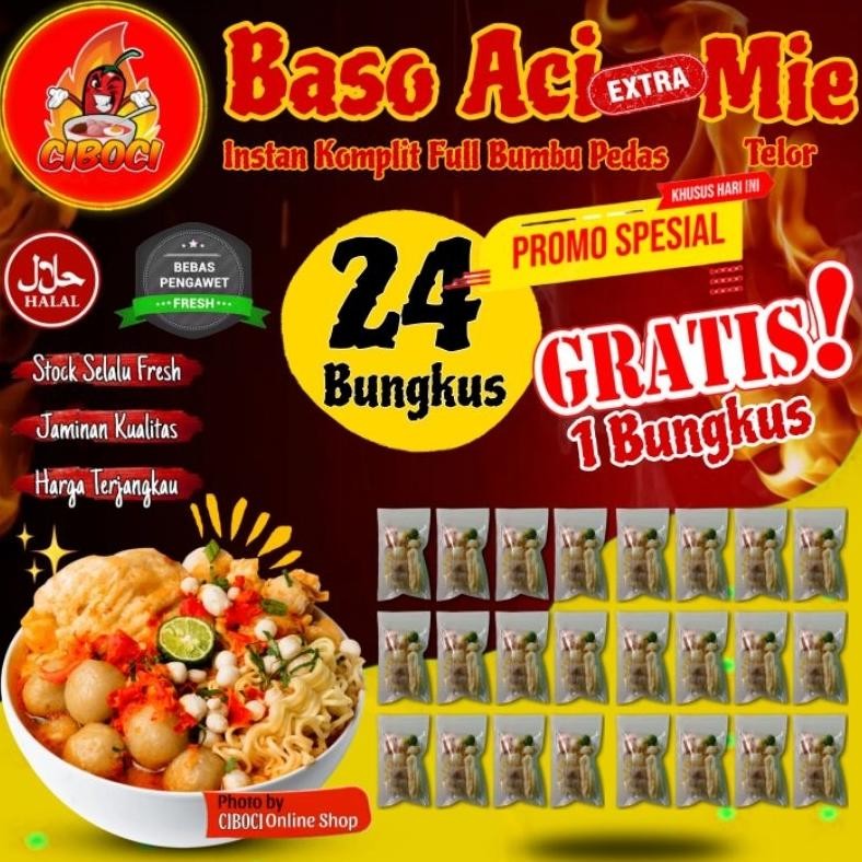 

[ PAKET Reseller ] PROMO EXTRA Komplit Full Bumbu Kuah Kaldu Pedas FREE 1 BUNGKUS / Boci Homemade / Bakso Baci Olahan - Cemilan Viral Hotpot Olahan Siap Saji