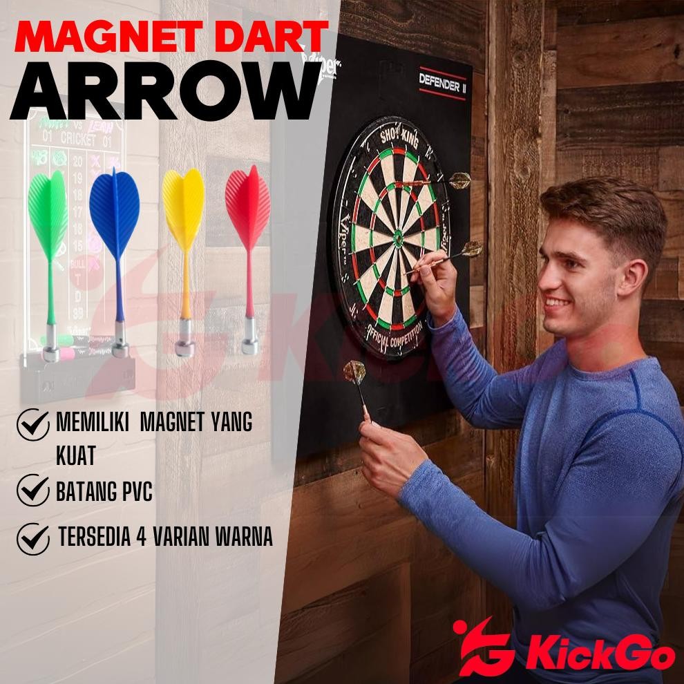 KickGo Anak Panah Magnetik Dart Board Game Magnet Dart Arrow
