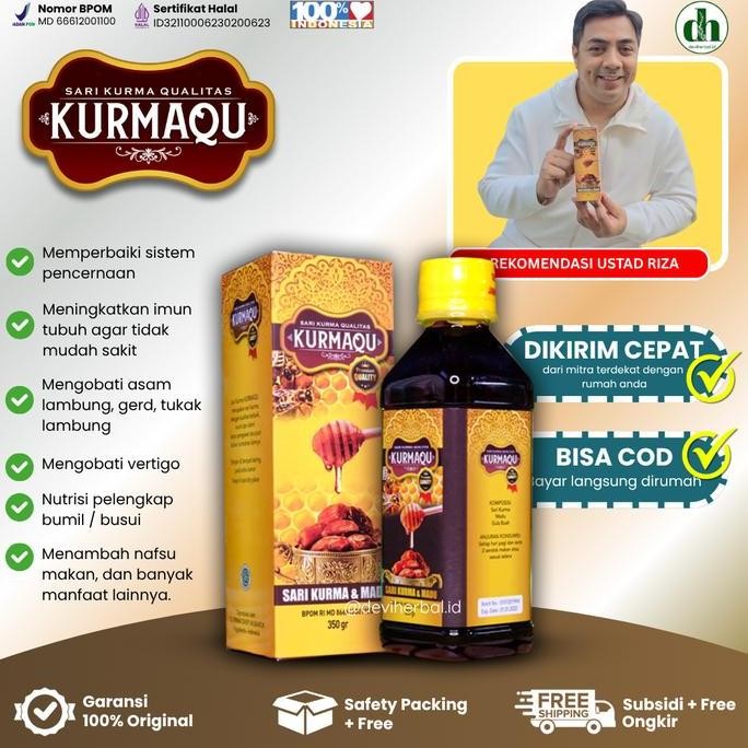 

BARU KURMAQU | SUPLEMEN KESEHATAN SARI PATI KURMA PILIHAN & MADU MURNI 350GR