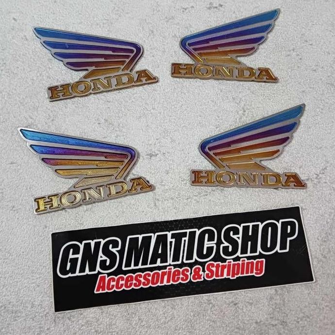 Promo EMBLEM WING HONDA TITANIUM / EMBLEM WING TITANIUM / EMBLEM SAYAP HONDA TITANIUM COD