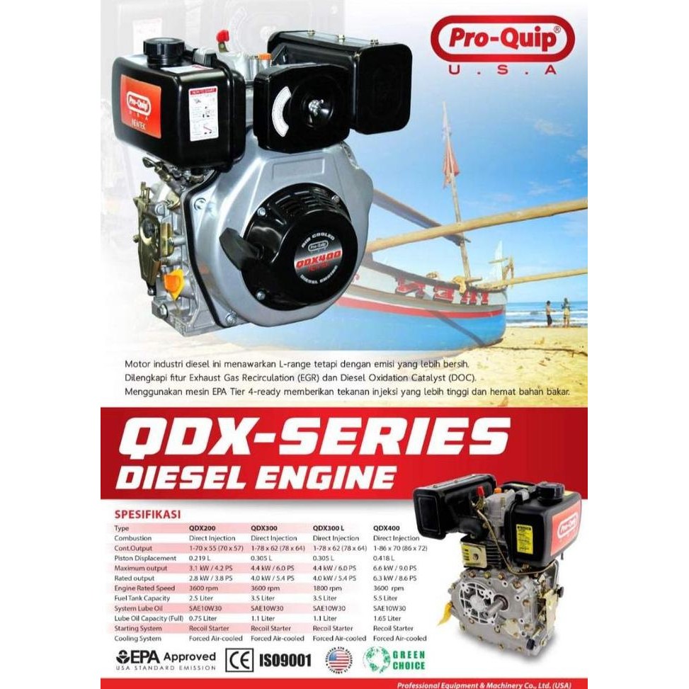 Engine Proquip QDX DIESEL 300 6 HP