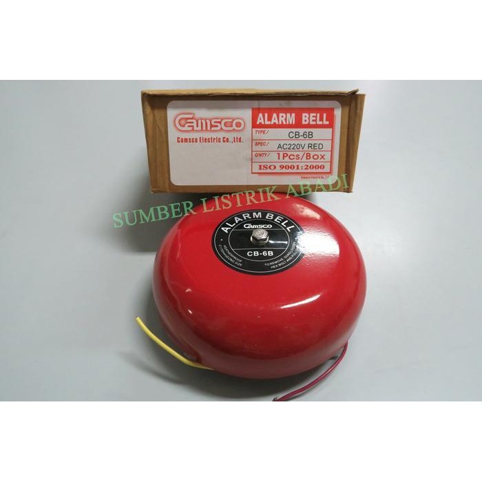 Camsco Alarm Bell Cb-6B 15Cm (Bel Sekolah, Bel Pabrik) Original Dan Terpercaya