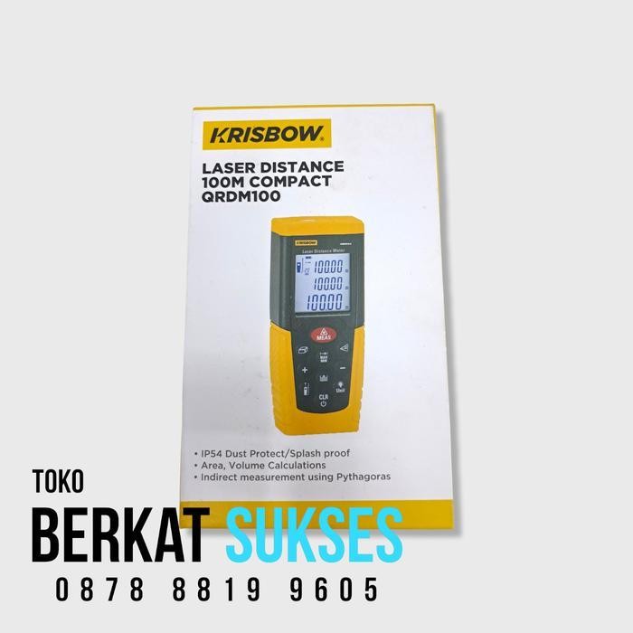 Laser Distance Meter Krisbow Meteran Laser 100 Meter 10106768 Krisbow Original Dan Terpercaya