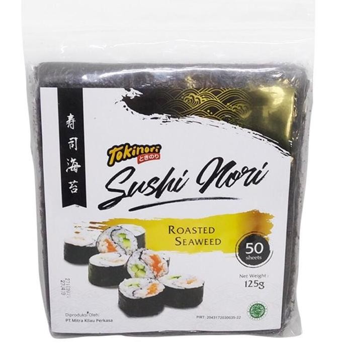 

Baru Tokinori Yaki Sushi Nori Halal Mui Roasted Seaweed Uk 21X19 50 Sheet