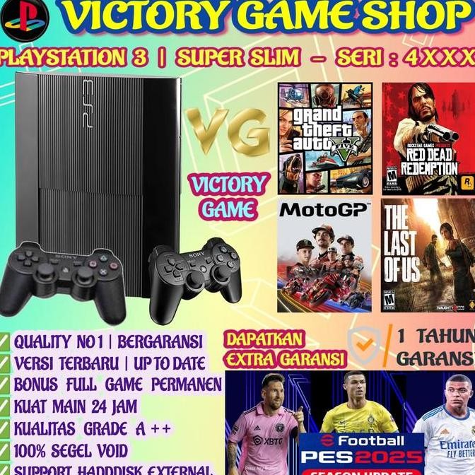PS3 | PS 3 | PS3 SUPER SLIM | PS 3 SUPER SLIM |PLAYSTATION 3 SUPER SLIM | BERGARANSI 1 TAHUN