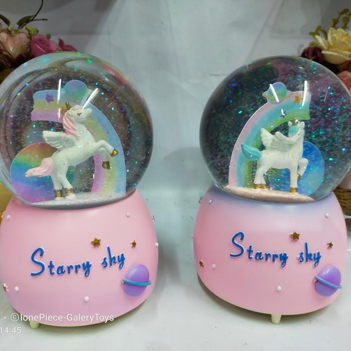 Bola Kristal Unicorn | Snowball Unicorn | Kotak Musik Unicorn | Bola K Original Dan Terpercaya