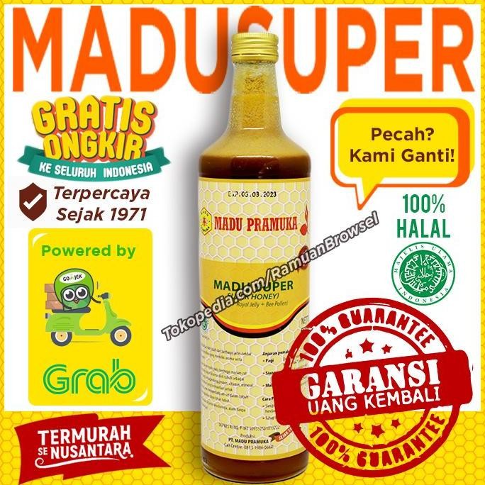 

BARU MADU PRAMUKA ALAMI SUPER 650ML (MADU + POLLEN + ROYAL JELLY)