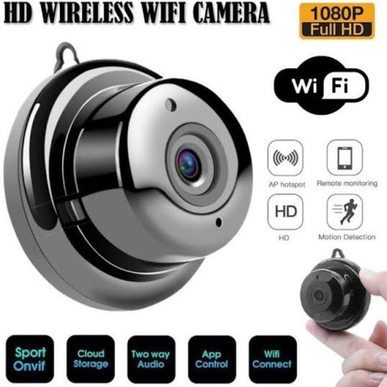 CCTV mini IP Camera V380 A1 WIFI Spy Kamera Panoramic IP HD 1080P Wireless Hidden CCTV Panoramic Nig