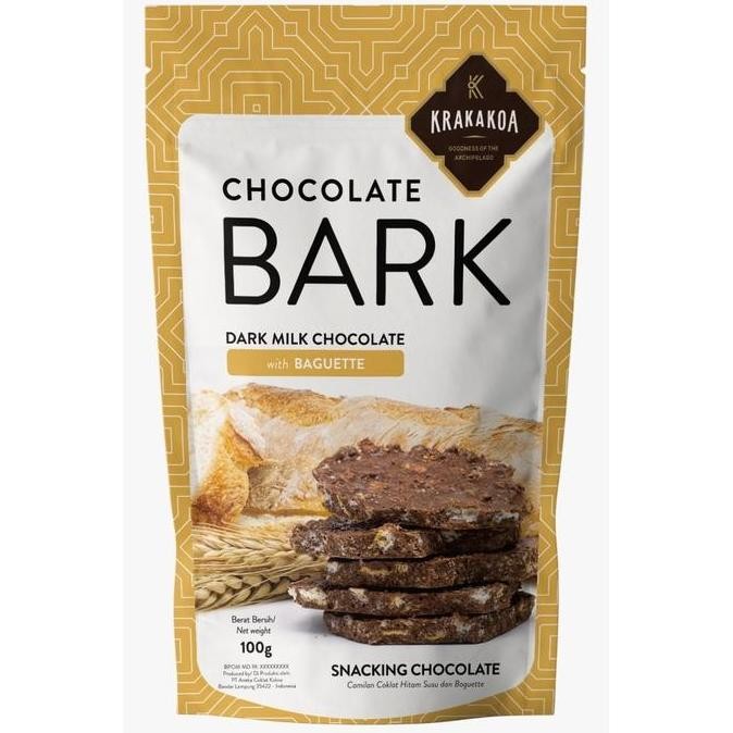 

Baru Krakakoa Beau Dark Milk Chocolate Bark Baguette 100G | Snack Cokelat