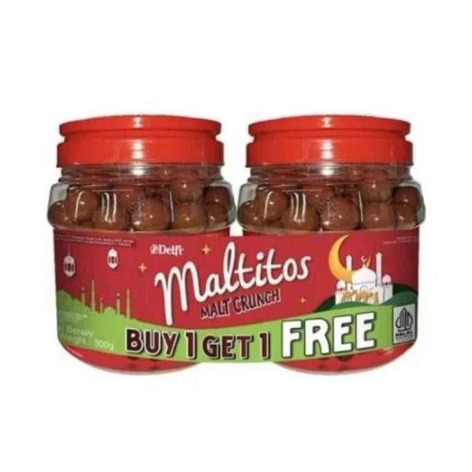 

Baru Delfi Maltitos Edisi Lebaran Buy 1 Get 1 Isi 2 Toples X 275 Gram Snack Premium Coklat
