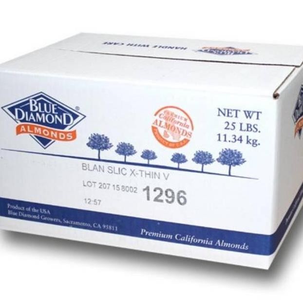 

Baru Almond Flour Tepung Almond Blue Diamond 25 Lbs 11.34 Kg 1 Dus