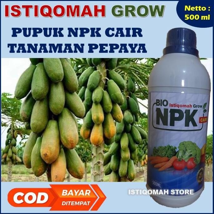 

Terlaris Istiqomah Grow 500Ml Pupuk Npk Cair Tanaman Pepaya California Terbaik