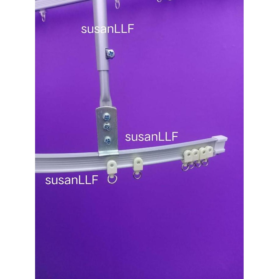 Sale Hanger Gantungan Plafon Batang Rel Gorden/Rel Flexi/Tirai Rs Cocok Untuk Kusen Kayu Alumunium P