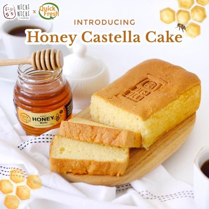 

BARU HONEY CASTELLA CAKE - BOLU MADU KUE EMPUK LEMBUT SEHAT BESTSELLER NICHI NICHI BY FARINE