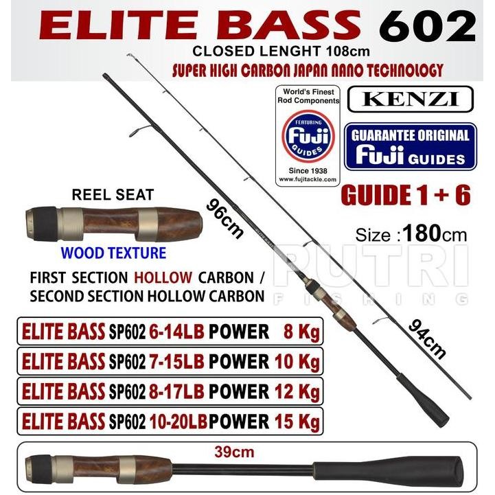 JORAN KENZI ELITE BASS 602 6-14lbs 7-15lbs 8-17lbs 10-20lbs Spinning