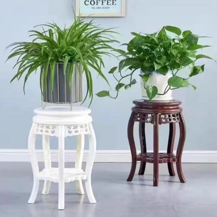 Rak Pot Bunga Rak Pot Hias Plastik Standing Rak Pot Minimalis