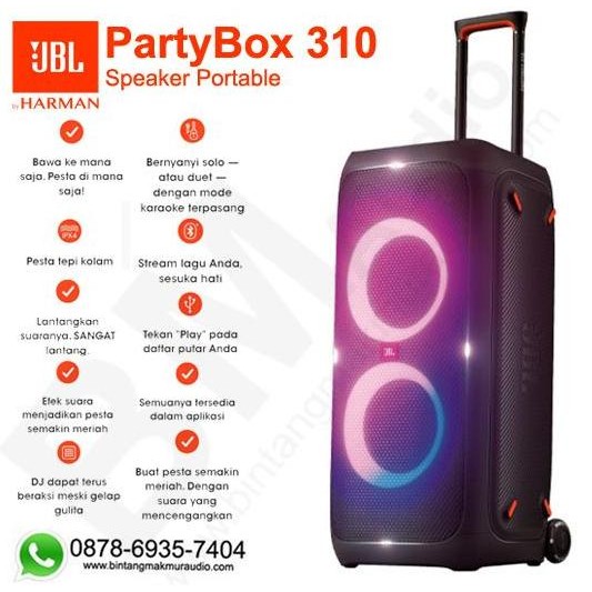 TERBARU - JBL Partybox 310 Portable Speaker Original