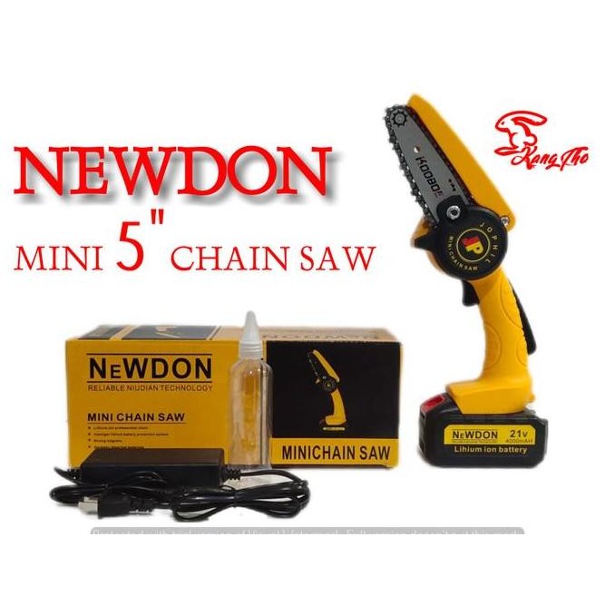 CHAIN SAW CORDLESS MINI CHAIN SAW GERGAJI KECIL BATTERY GERGAJI MESIN