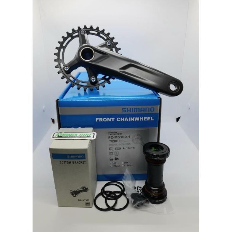 crank shimano deore single m5100 + bb shimano