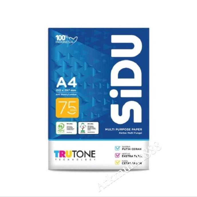 

TERBARU - kertas hvs a4 75 gr sidu fotocopy/Sinar Dunia Paper/Khusus Gojek/5 Rim