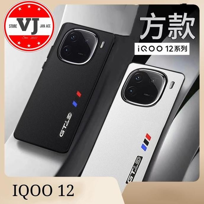 sale leather case minimalis iqoo 12 hardcase anti jatuh iqoo 12 iqoo12