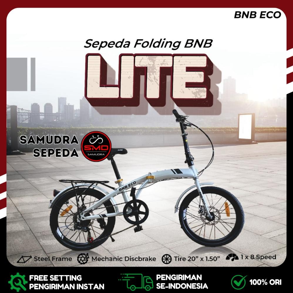 Sepeda Lipat Folding 20 Inch SHIMANO BNB Bike N Bike Ergonomic Lite 8 SPEED Murah BDG
