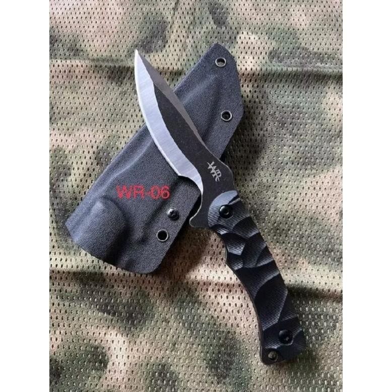 Pisau Tactical Kydex/ Pisau Wr Tactical + Holster dan Teklok