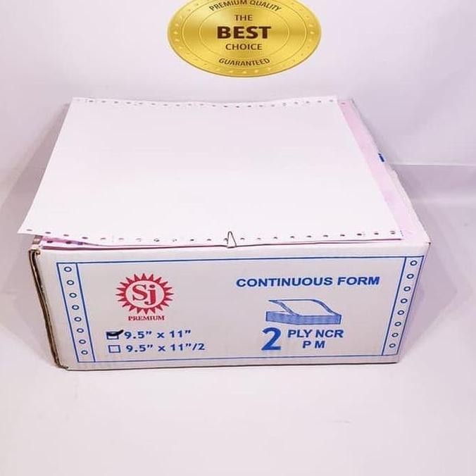 

BEBAS ONGKIR - CONTINUOUS FORM 9,5 X 11 2PLY SJ PREMIUM