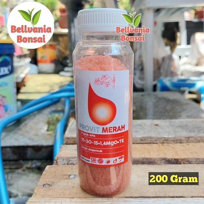 

Terlaris Pupuk Meroke Provit Merah Kemasan Repack 200 Gram Npk Daun