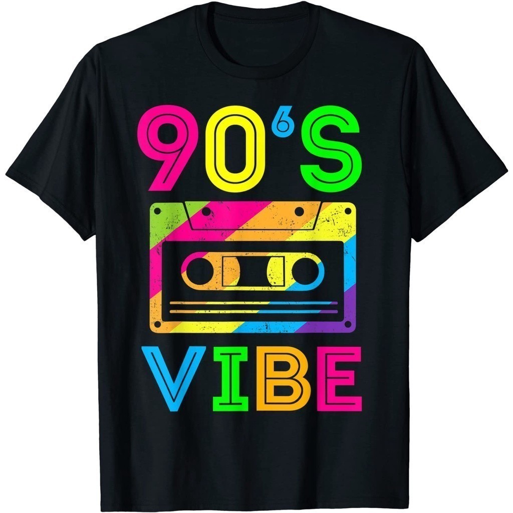 Kaos Retro Aesthetic Costume Party Outfit - 90s Vibe T-Shirt Baju Unisex Vintage 100% Cotton Combat 