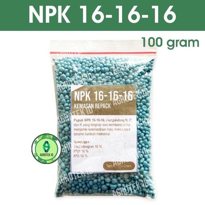 

Terlaris Pupuk Sayuran Dan Buah Npk Mutiara 16-16-16 100 Gram