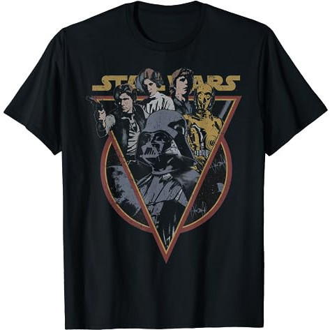 Baju Kaos Star Wars Retro Characters Vintage Style T-Shirt Premium Cotton Combed 24s Original 100% |