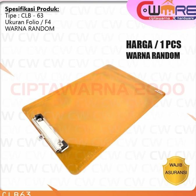 

:::::::] JOYKO Clip Board Clipboard Papan Jalan Alas Ujian Tulis CLB-61 CLB-63