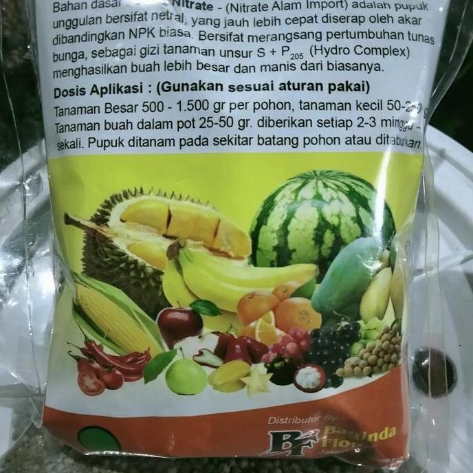 

Terlaris Pupuk Npk 15-20-35+Sp Pupuk Penyubur Khusus Buah 500Gr