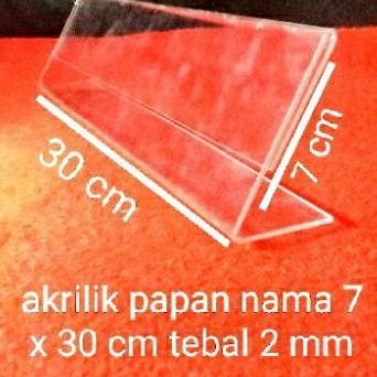 

Ready Akrilik Papan Nama Uk 7 X 30 Cm Tebal 2 Mm