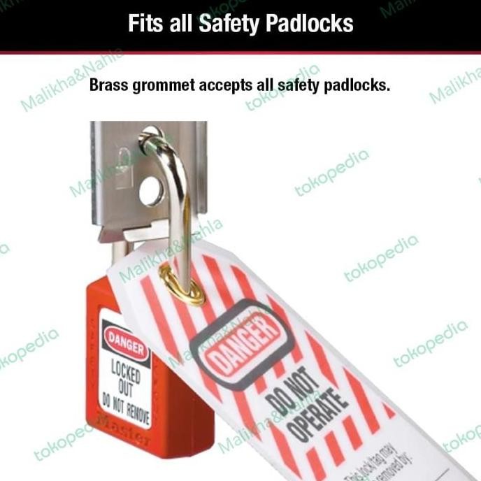 

Produk Terbaik] LOCKOUT TAG, STANDARD, "DO NOT OPERATE", STRIPED