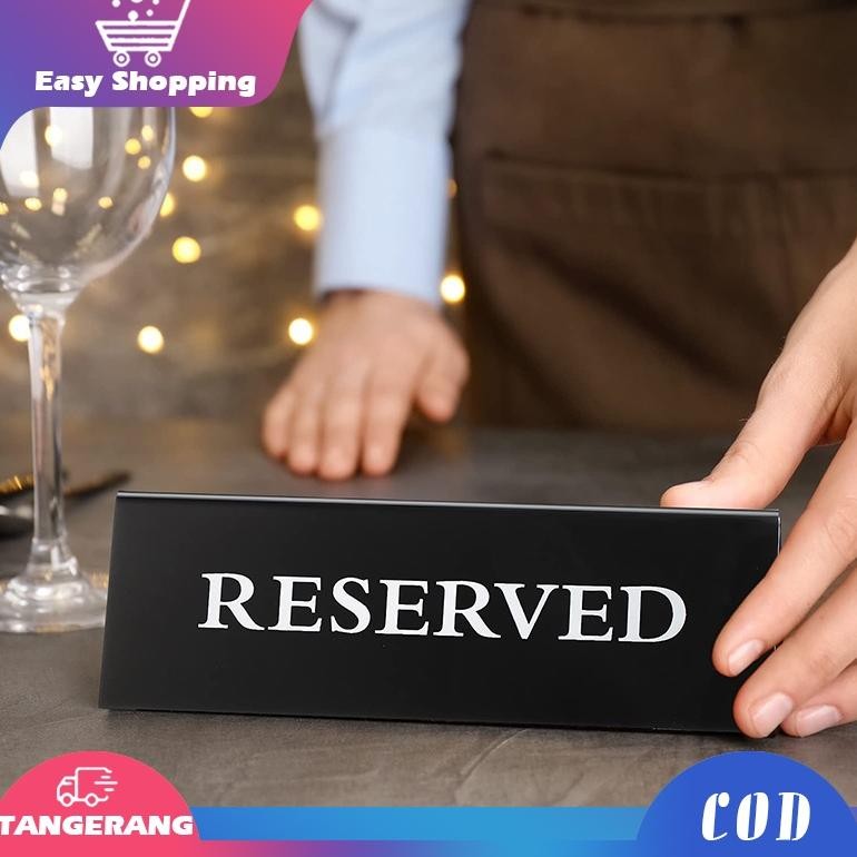 

Ready Papan Reserved Acrylic Reserved Sign 20X7Cm Papan Reservasi Akrilik Papan Meja Acrylic Restaurant