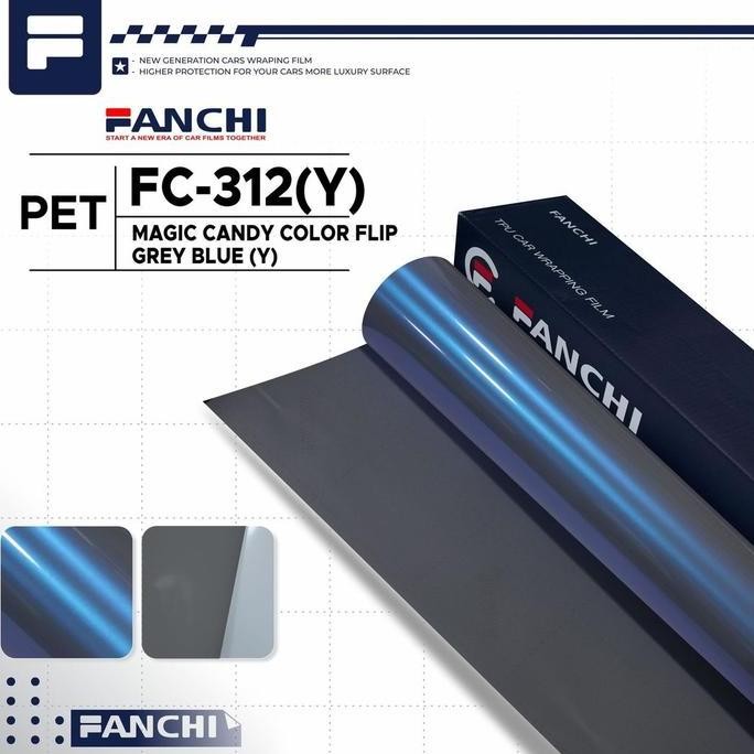 

Promo 50CM Sticker FANCHI Y-312 Magic Flip Grey Blue PET per 50CM COD
