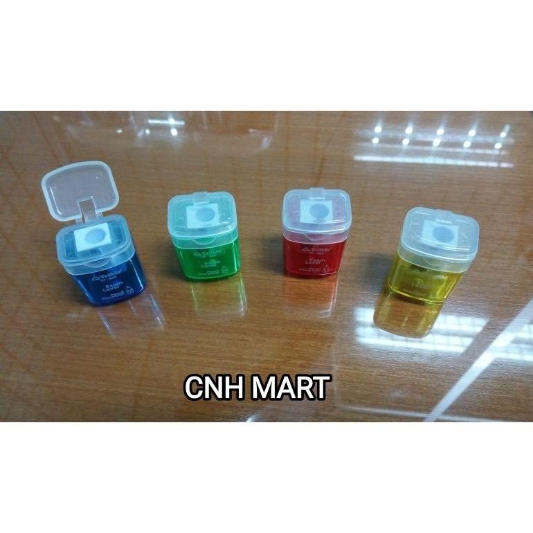 

Ready 1 Pak (12Pcs) Rautan Trifero Tf- 903 Gl - Serutan Pensil 1 Lubang - Harga 12 Pcs