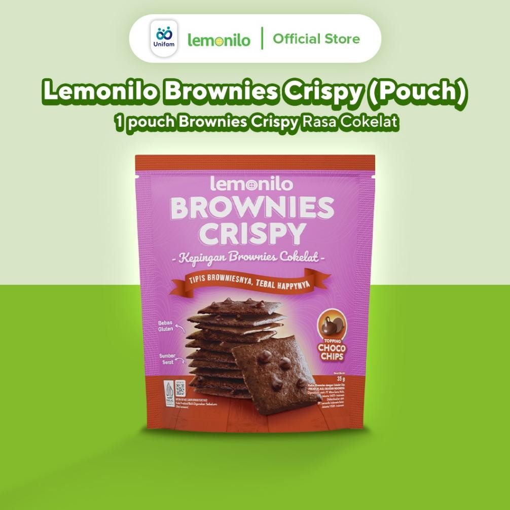 Ready stok Terlaris Lemonilo Brownies Crispy Coklat - Brownis Kering 35 Gram Termurah
