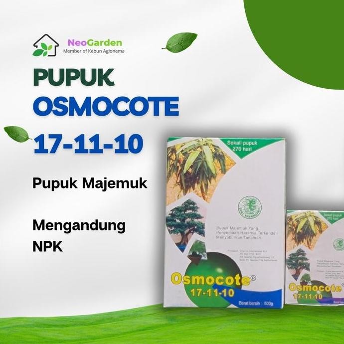 

Terlaris Pupuk Osmocote 17-11-10 - Kemasan 100 Gram Dan 500 Gram Pupuk Npk