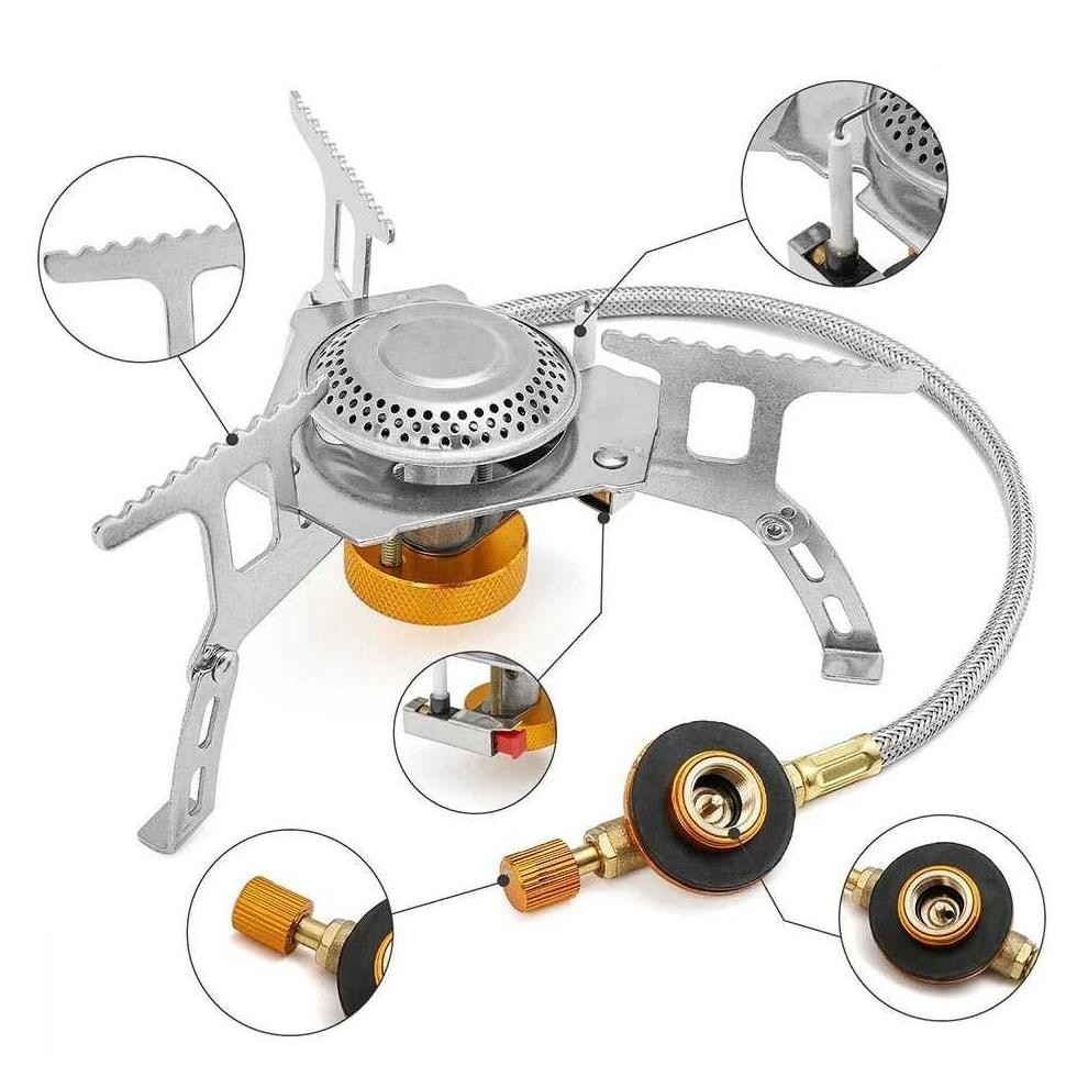 Kompor Gas Lipat Portable Outdoor Camping Stove Adjustable Kompor Camping Lipat Portable