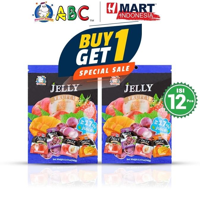 

Ready stok Terlaris ABC Jelly Pocket Fruity Assorted - Jeli Buah Aneka Rasa 240g Isi 12pcs BUY 1 GET 1 Termurah