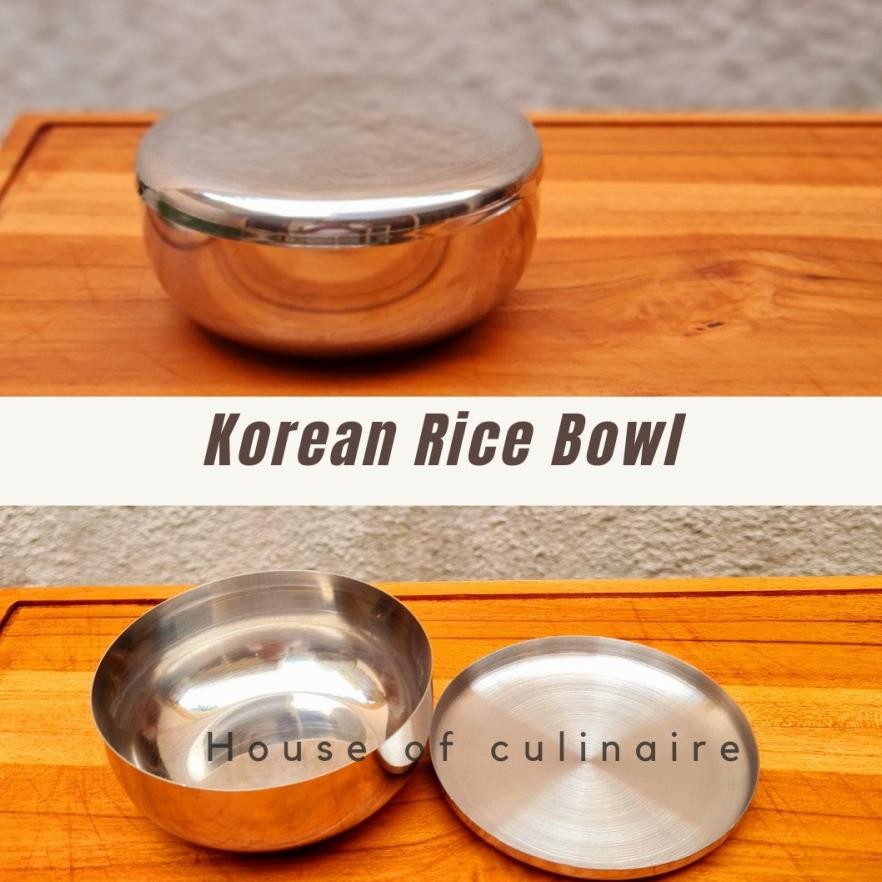 Bisa Cod Mangkok Korea Stainless Mangkuk Nasi Stainless Mangkuk Nasi Korea ||