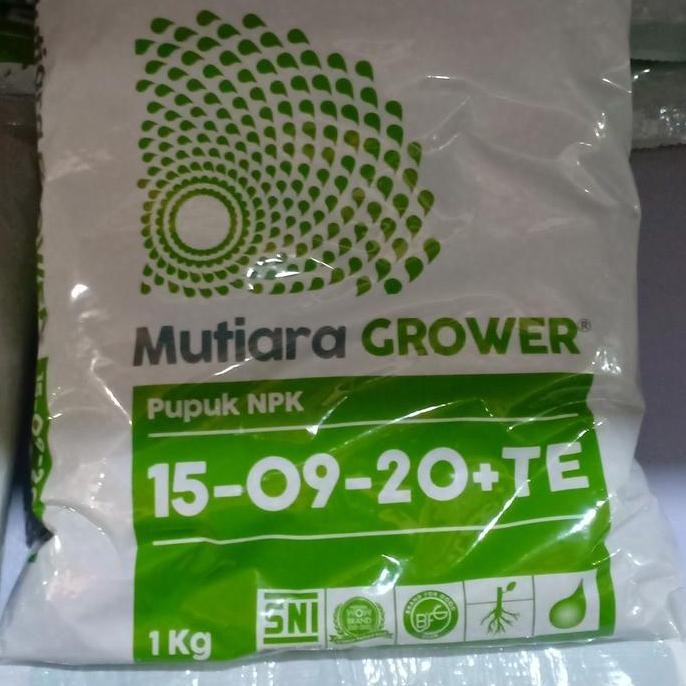 

Terlaris Pupuk Npk Mutiara Grower 1 Kg/ 15-09-20 Te/Meroke