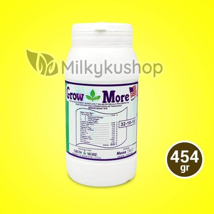 

Terlaris Pupuk Growmore 32-10-10 454 Npk Akar Bunga Buah 454 Gram Kemasan Botol
