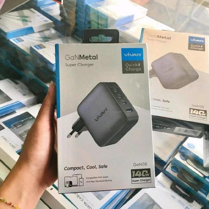 TERMURAH - VIVAN GaN05 GaNMetal Super Charger 140W
