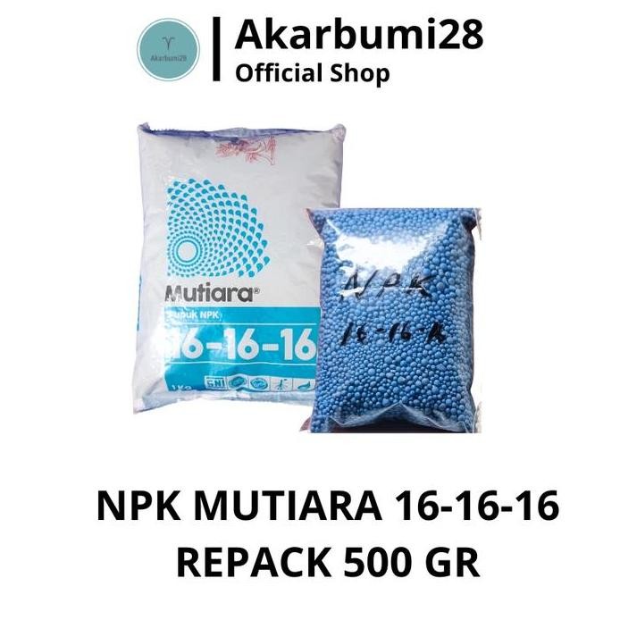 

Terlaris Npk Mutiara 16-16-16 Kemasan 500 Gram Repack Pupuk Npk