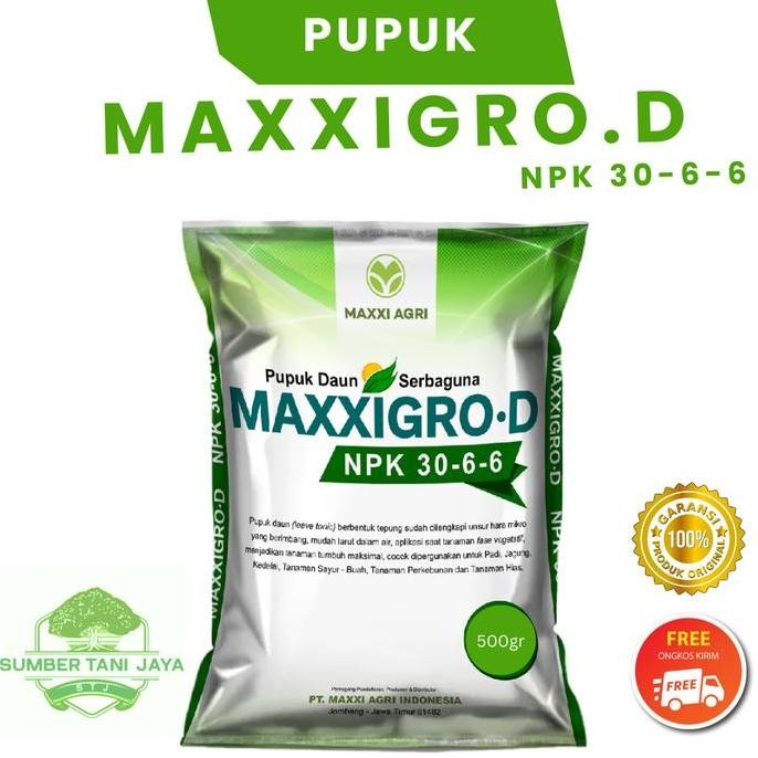 

Terlaris Pupuk Maxxigrow D Npk 30.6.6 Untuk Tanaman Vegetatif Dan Perkebunan