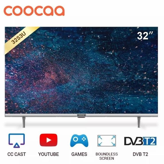 TERLARIS - COOCAA 32 inch Digital Smart TV (Model : Coocaa 32S3U) Televisi
